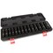Milton 1/2 in. Drive Deep 6-Point Impact Socket Set, 11-30mm Metric, Black Oxide Finish 14-Piece 1300-SS-07 - alternate 2